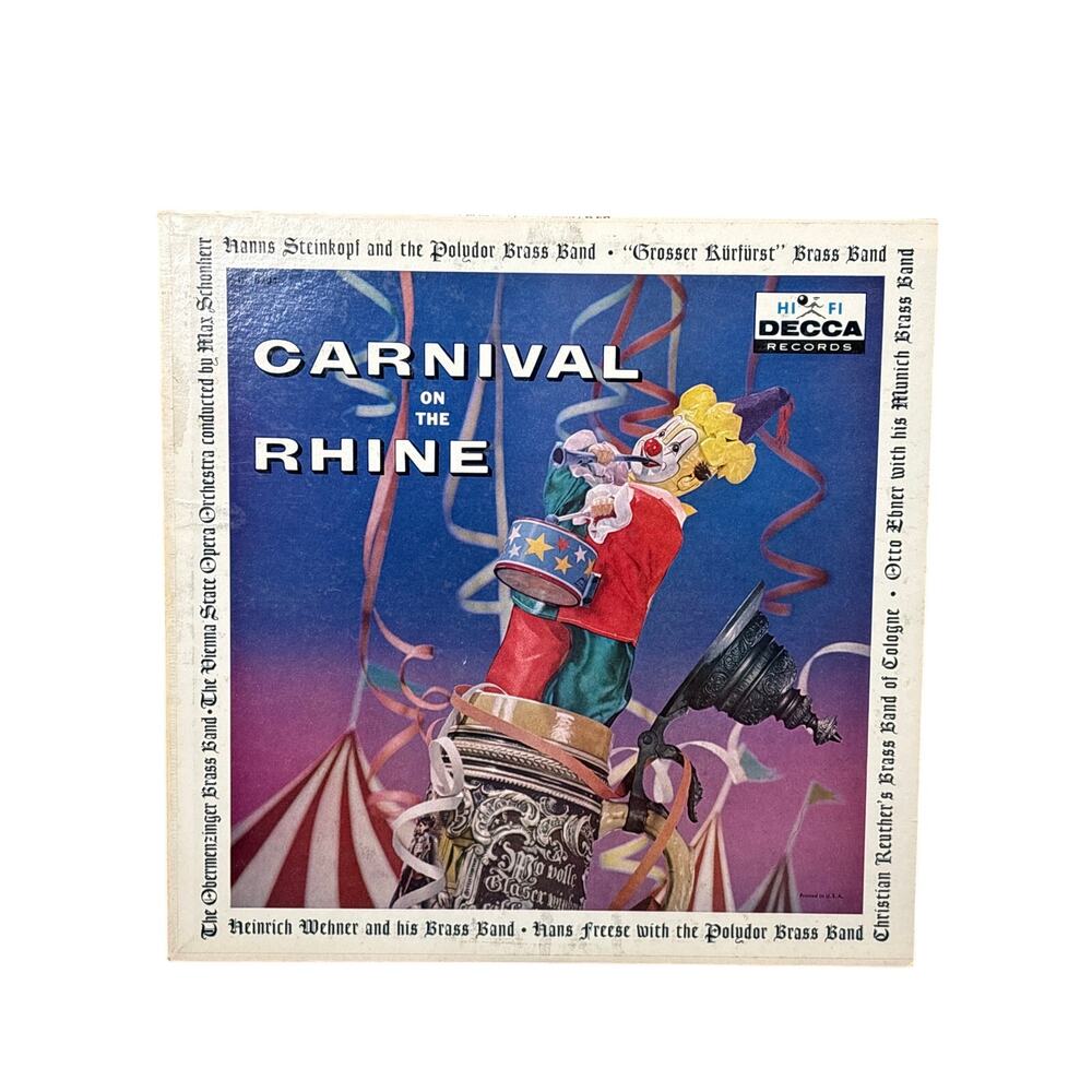 Various - Carnival On The Rhine Decca DL 8704 LP, Album VG+ with insert